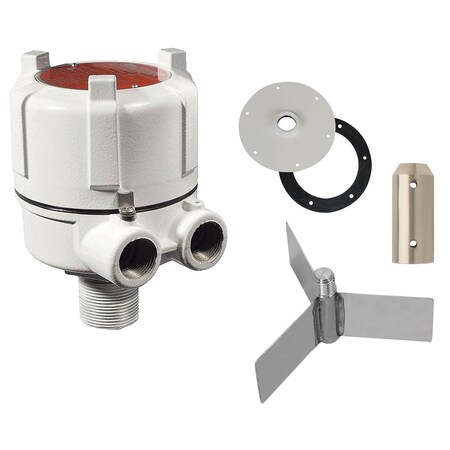 Binmaster BMRX Standard Rotary Level Indicator Kit with 5in paddle and side mount shaft coupler BMRX-GRSS-1-GRP-2